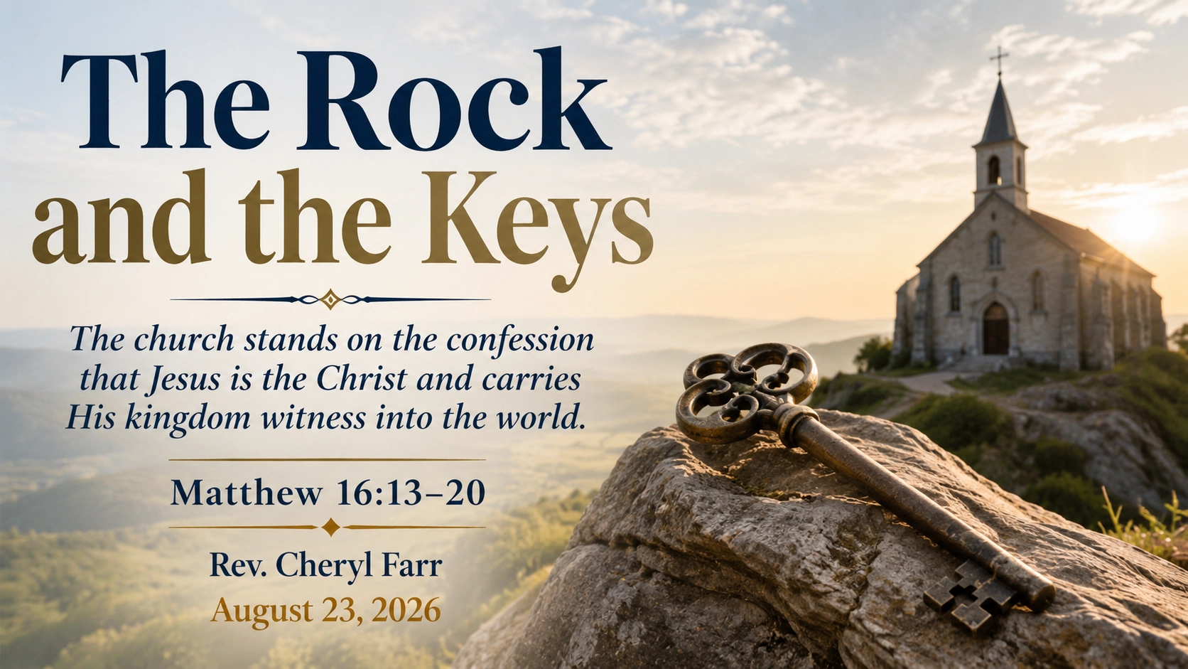 The Rock and the Keys title slide