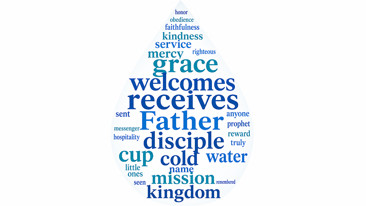 cross shaped word cloud of text