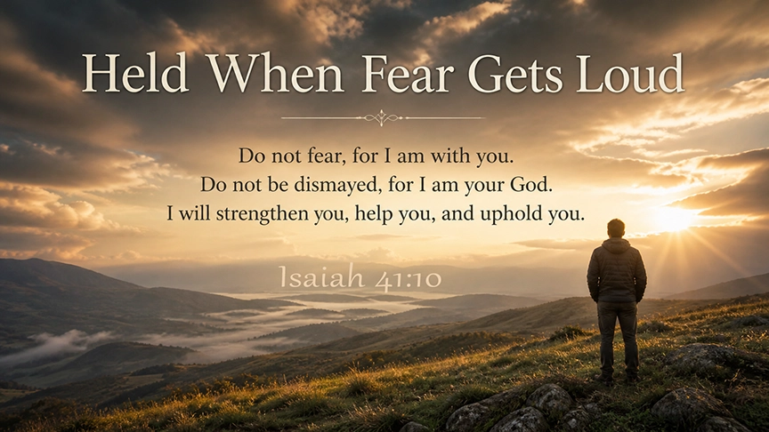 Held When Fear Gets Loud