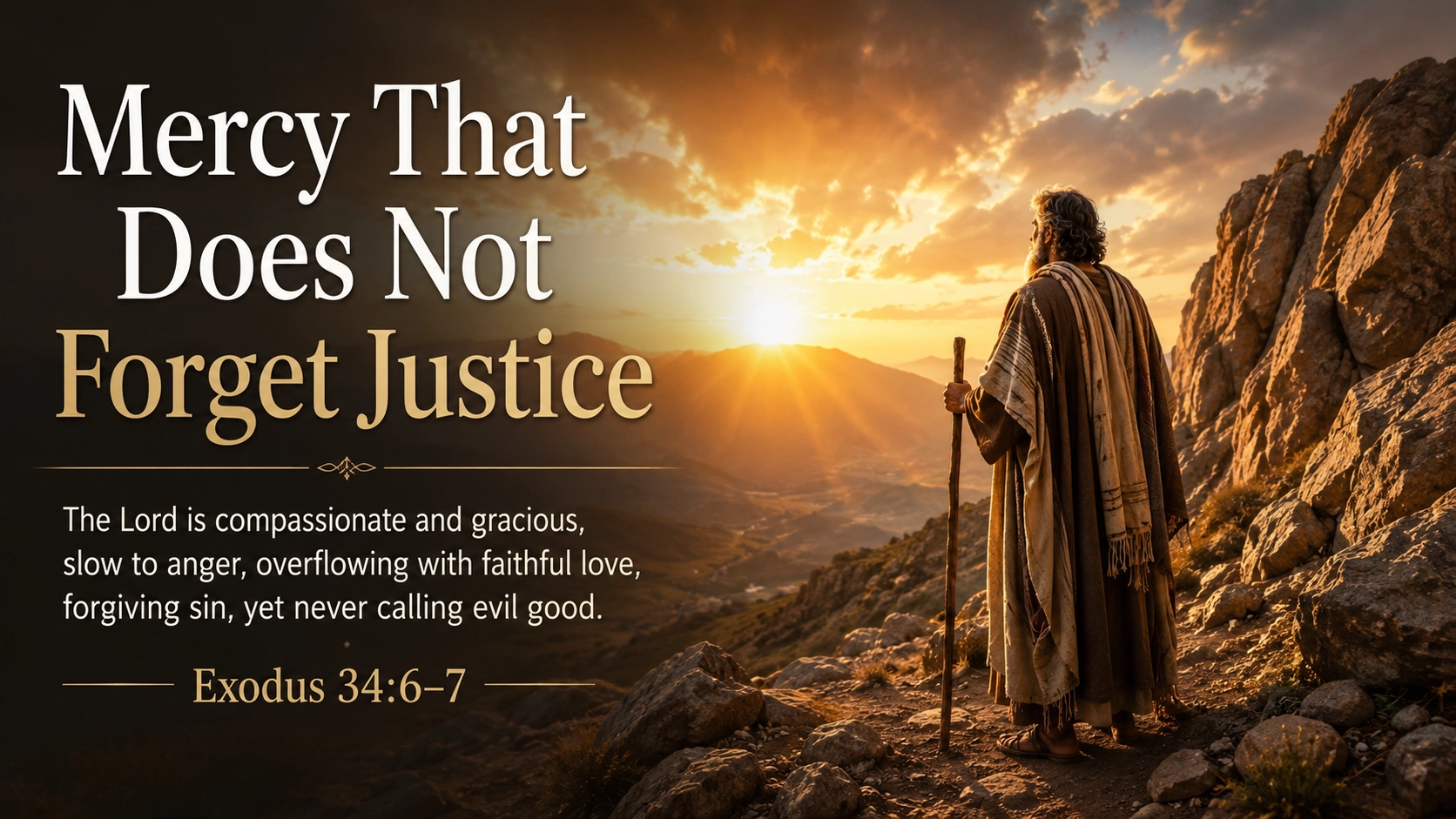 Mercy That Does Not Forget Justice