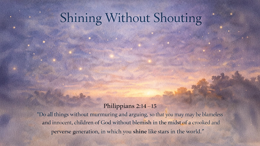 Shining Without Shouting